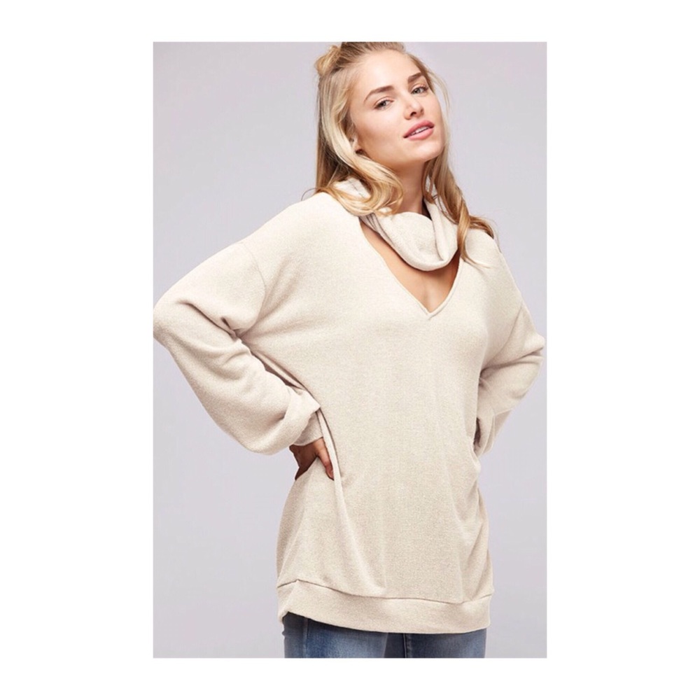 New! Sweatshirt/Top with attached turtleneck